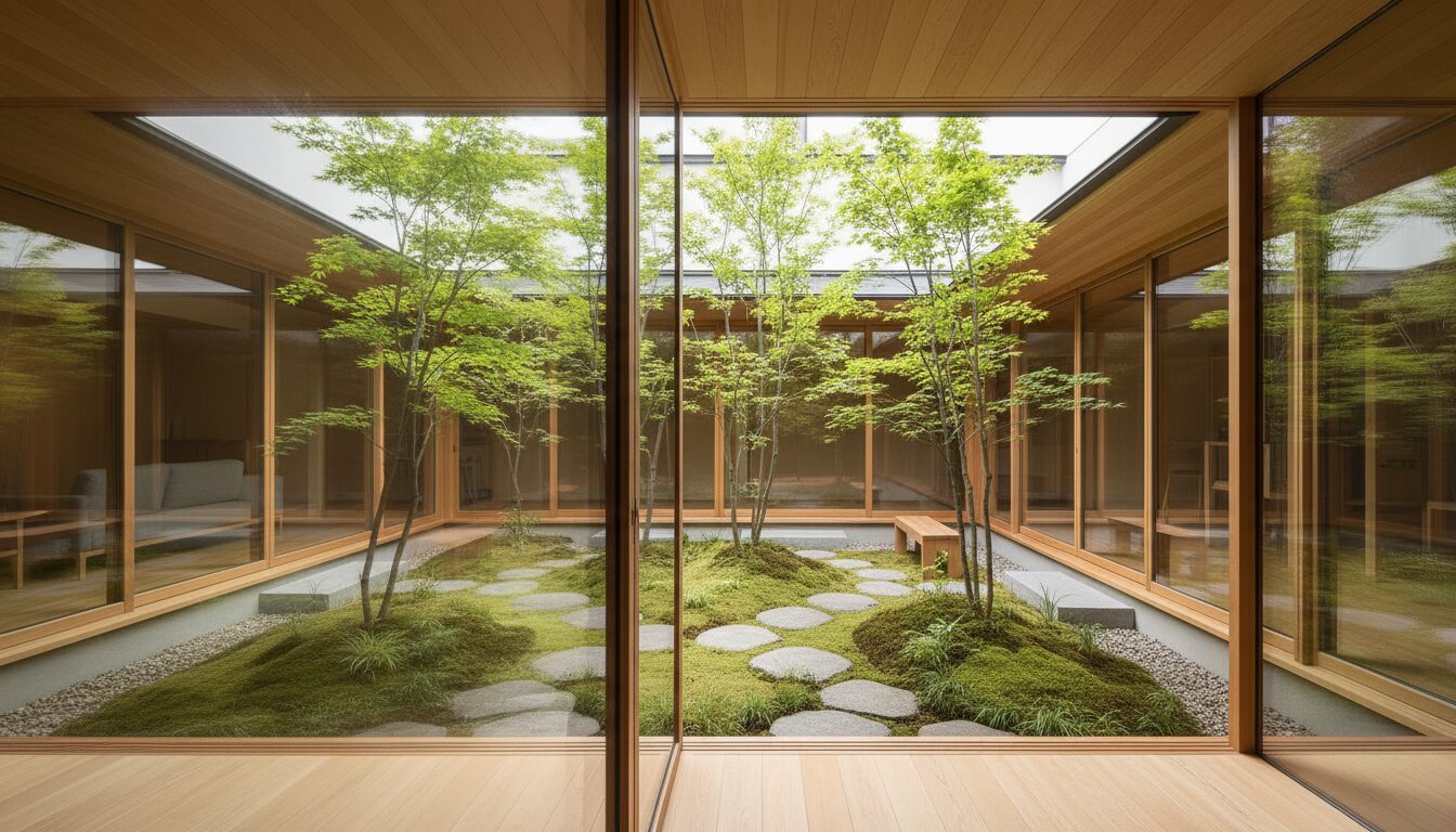 中庭のメンテナンスと対策のイメージ