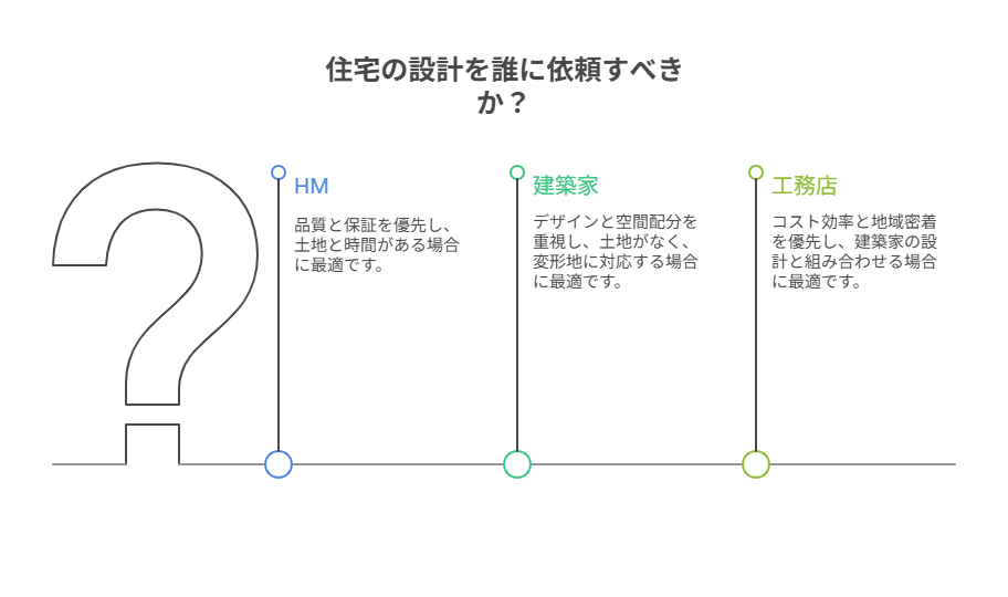 依頼先選びのチャート