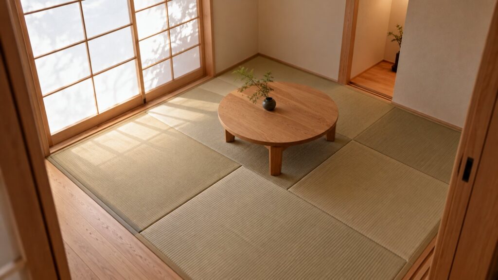 畳を敷いた4.5畳の和室